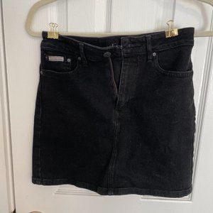 Calvin Klein Black Denim Skirt XS